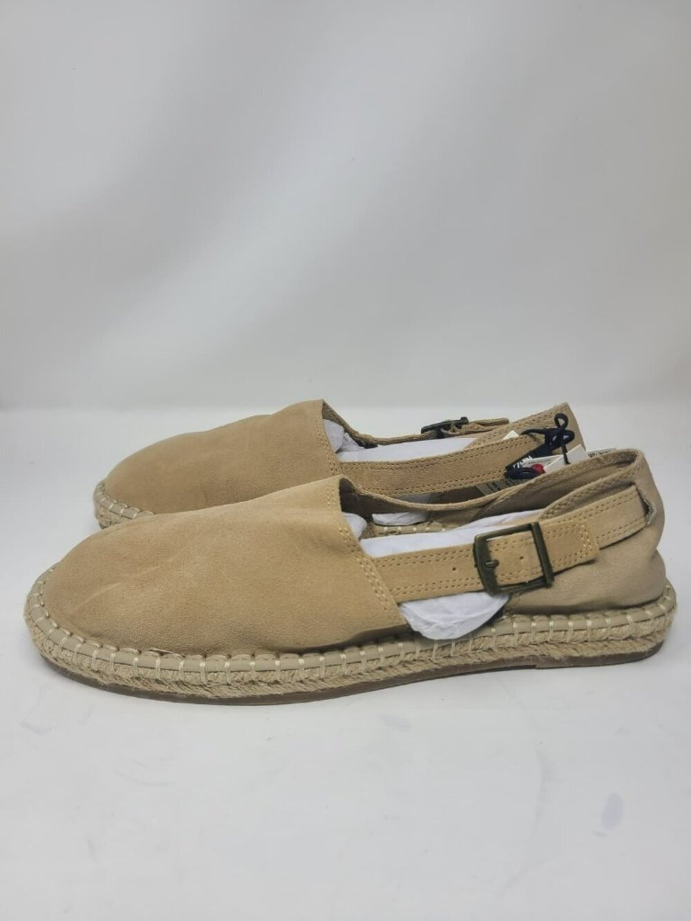 Zara Mens Suede Espadrille Sandals in Beige Size 9 2719/920